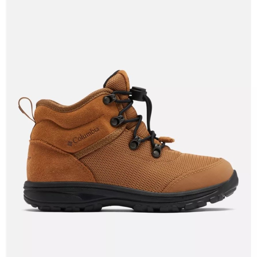 Big Kids' Fairbanks Mid Boot Elk/black Columbia