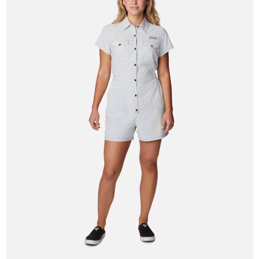 שחור קולומביה נשים Pfg Sun Drifter רומפר ארוג