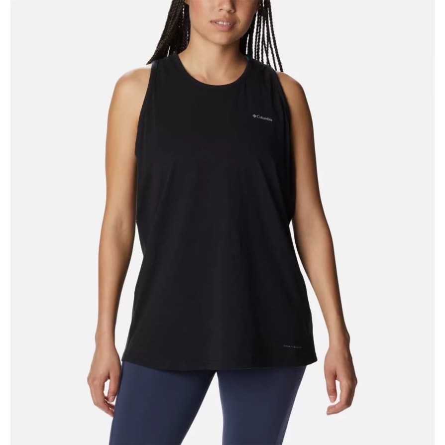 טנק סאן טרק Racerback לנשים שחור קולומביה