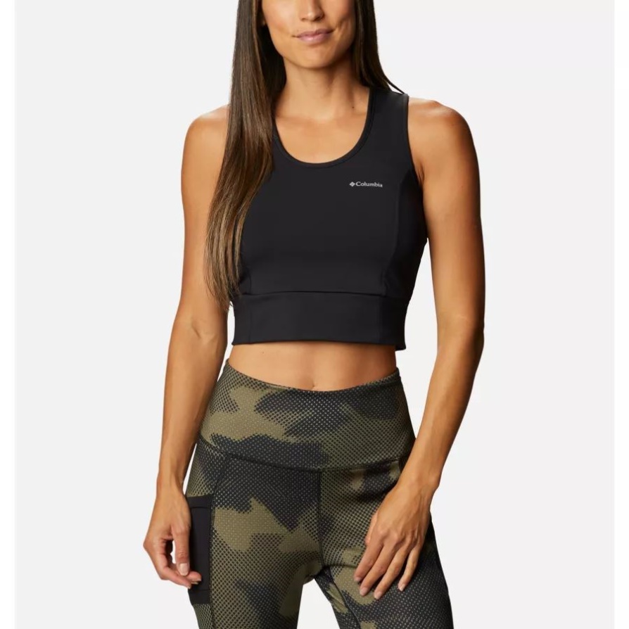 Black Columbia Women's Windgates Ii טופ קצוץ טכני