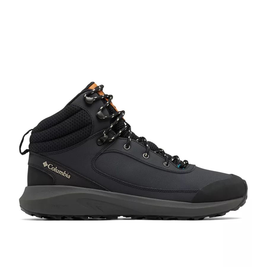 שחור/אפור כהה קולומביה נעל Trailstorm Peak Mid לגברים