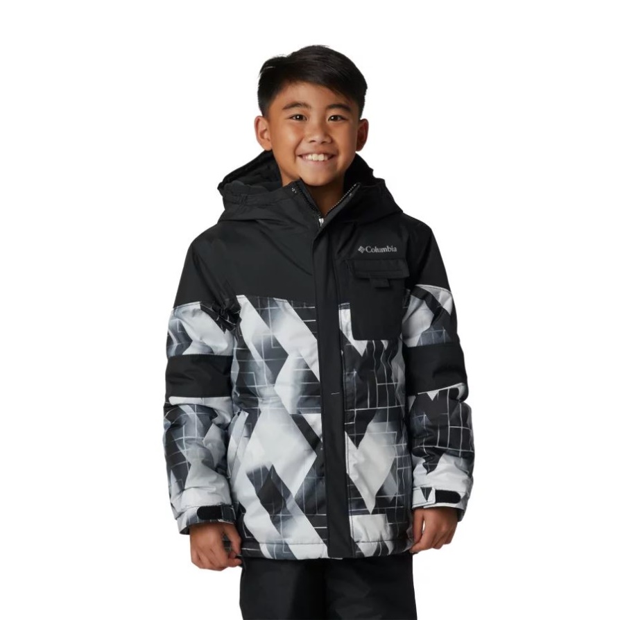 מעיל סקי עמיד למים של Geo Mt/black Columbia Boy