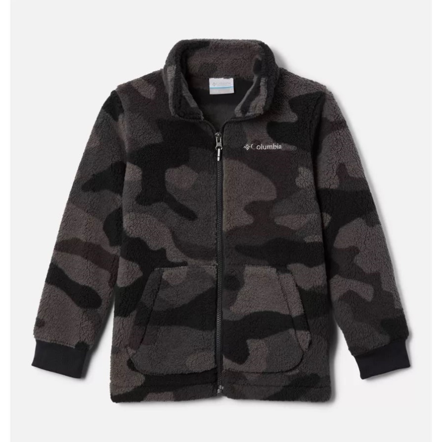Black Mod Camo Boys Rugged Ridge Ii Full Zip Sherpa Columbia