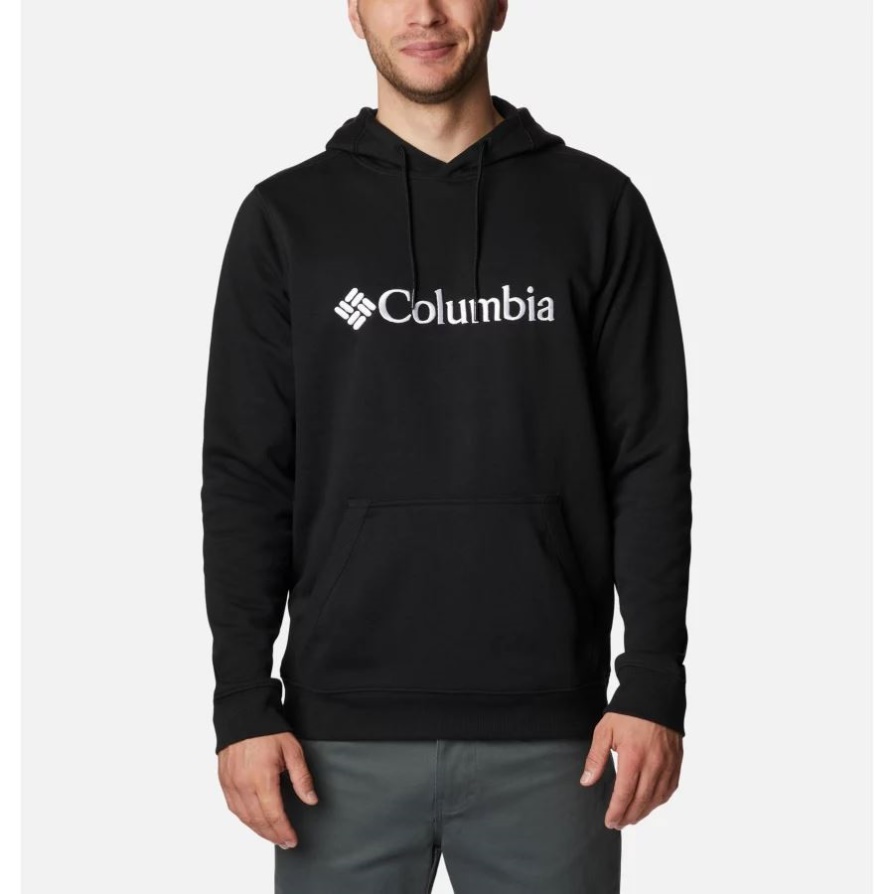 שחור/לבן לוגו מותג Csc Columbia גברים Csc Basic Logo Ii קפוצ'ון