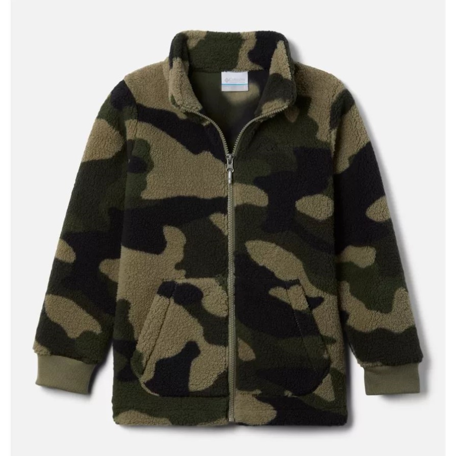 בנים מחוספס Ridge Ii Full Zip שרפה אבן ירוק מוד Camo Columbia