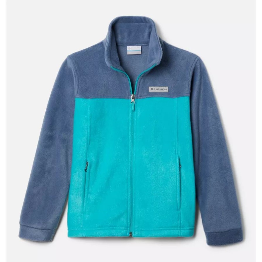Boys' Steens Mountain Ii מעיל פליס Columbia Dark Mountain/bright Aqua