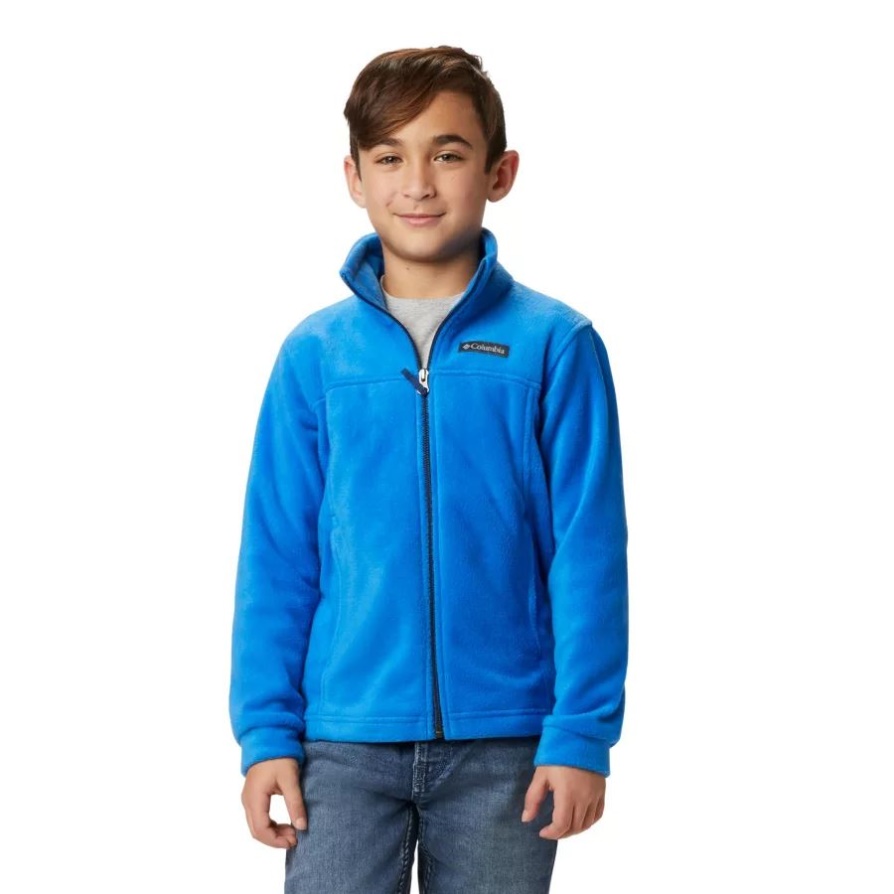 Boys' Steens Mountain Ii מעיל צמר קולומביה סופר כחול