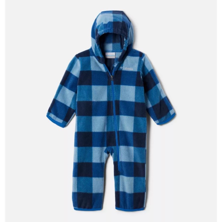 Bright Indigo Check Multi Columbia Infant Snowtop Ii Bunting