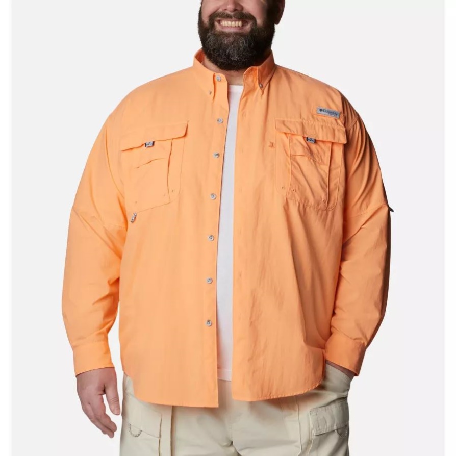 Bright Nectar Columbia גברים Pfg Bahama Ii חולצה גדולה עם שרוולים ארוכים
