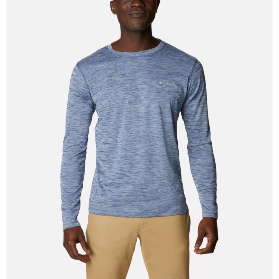 חולצת שרוולים ארוכים לגברים של Carbon Heather Columbia