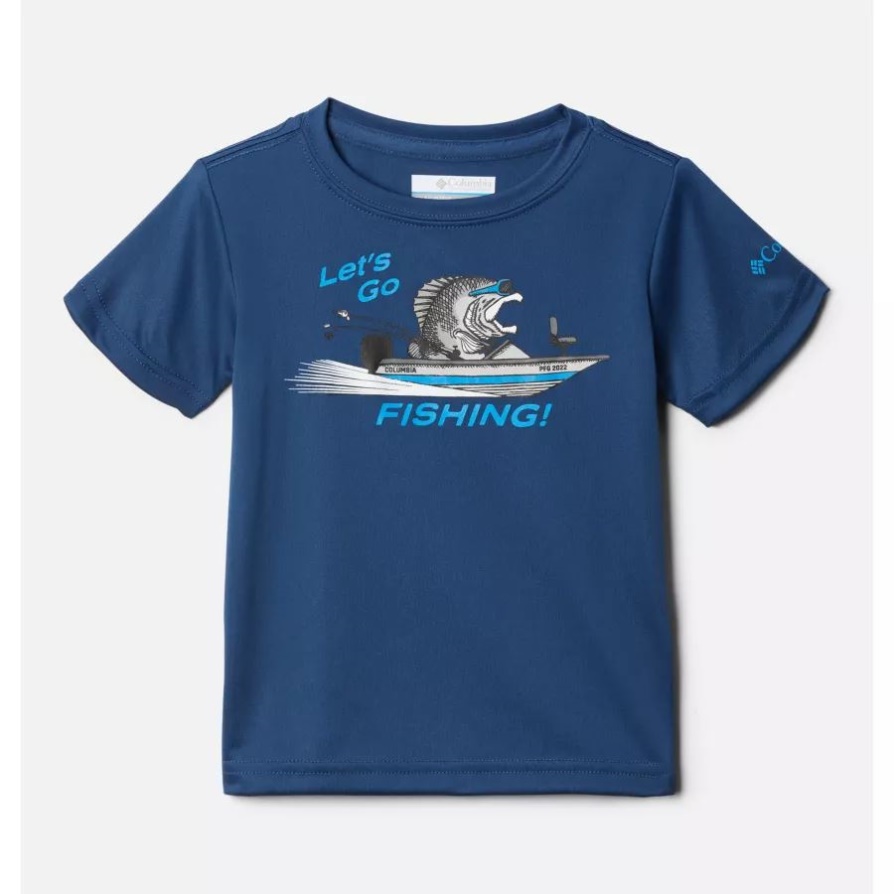 Carbon/y Lgf Bass סירת קולומביה בנים לפעוט Pfg טרמינל T-shirt Lgf