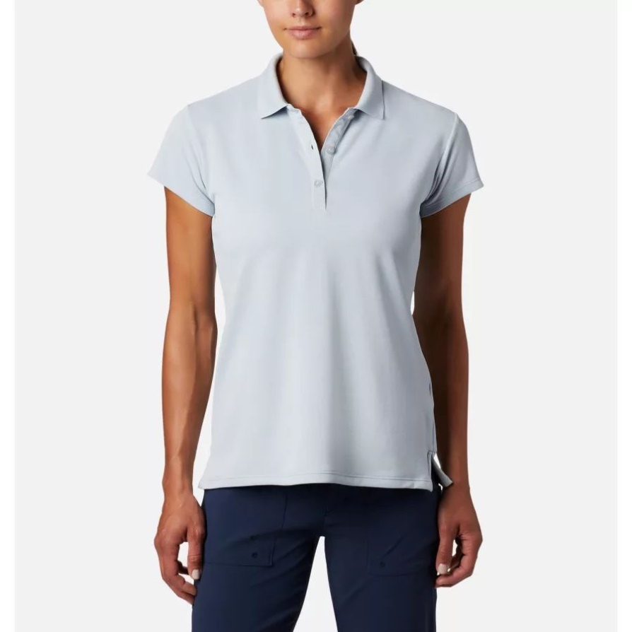 פולו סיררוס אפור קולומביה נשים Pfg Innisfree עם שרוולים קצרים