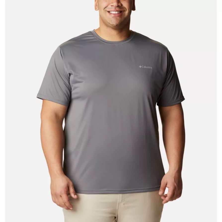 City ​​grey Columbia גברים Columbia Hike Crew חולצת שרוולים קצרים גדולה