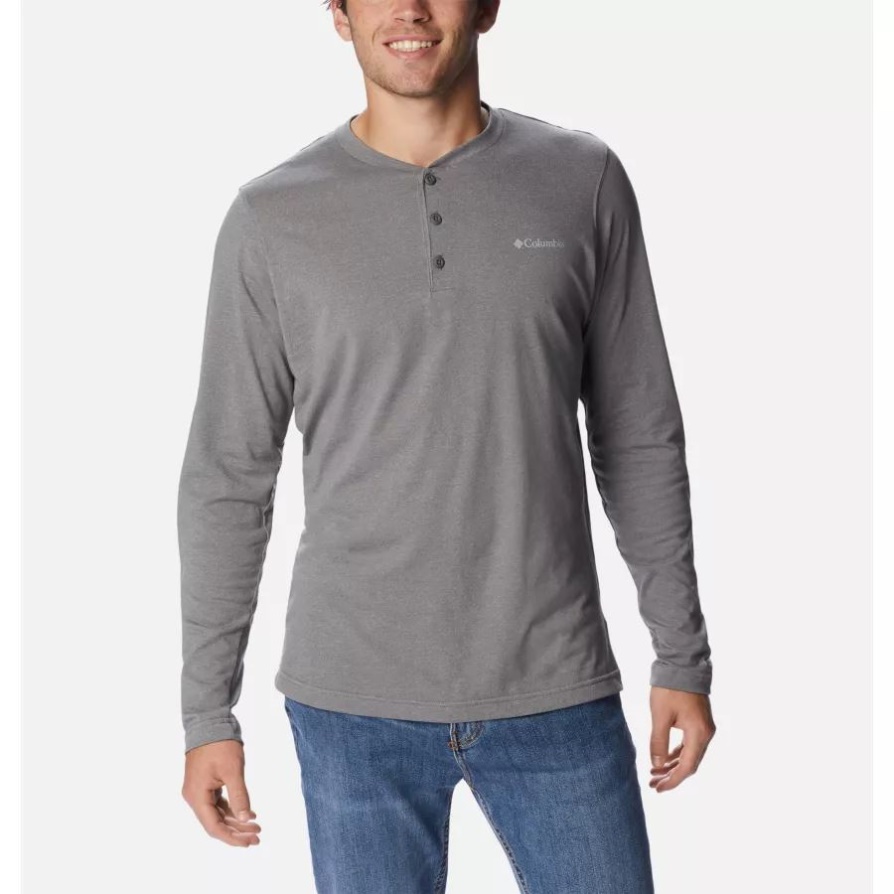 City ​​grey Heather Men's Thistletown Hills Henley Columbia