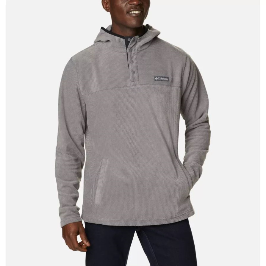 City ​​grey Men's Steens Mountain חידוש חצי הצמד קפוצ'ון צמר קפוצ'ון קולומביה