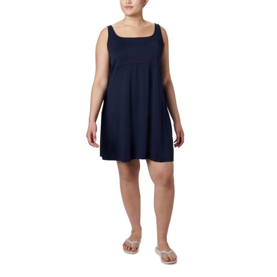 Collegiate Navy Columbia נשים Pfg Freezer Iii שמלת פלוס מידה