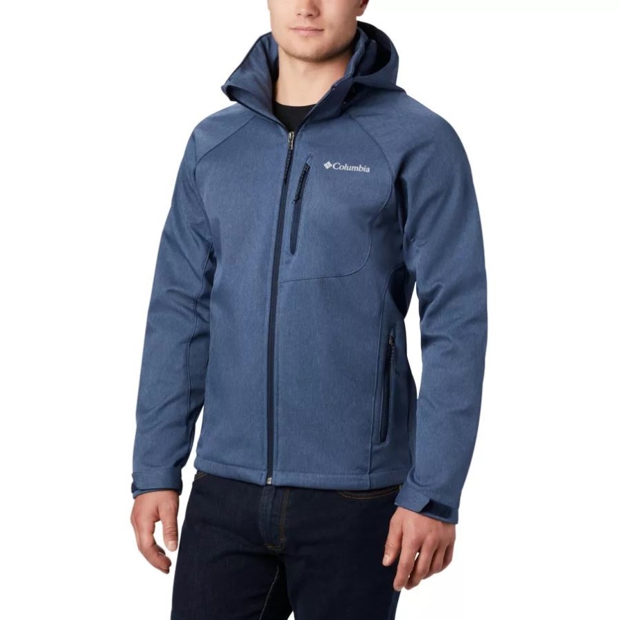 ג'קט Softshell גברים Cascade Ridge Ii, חיל הים הים, הת'ר קולומביה