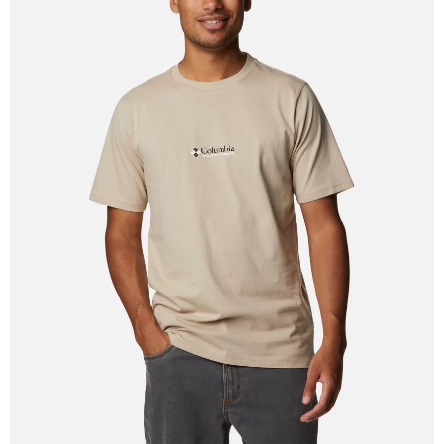 Columbia Ancient Fossil/csc לוגו רטרו גברים Csc Basic לוגו שרוול קצר