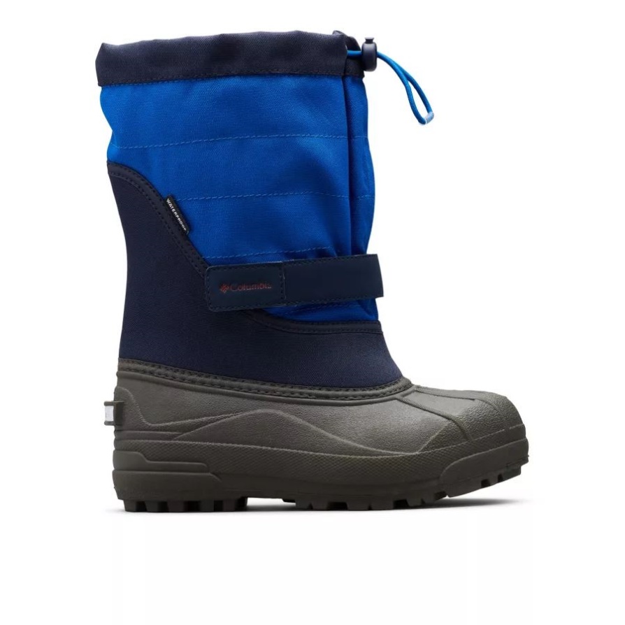 Columbia Big Kids's Powderbug Plus Ii Snow Boot Collegiate Navy/chili