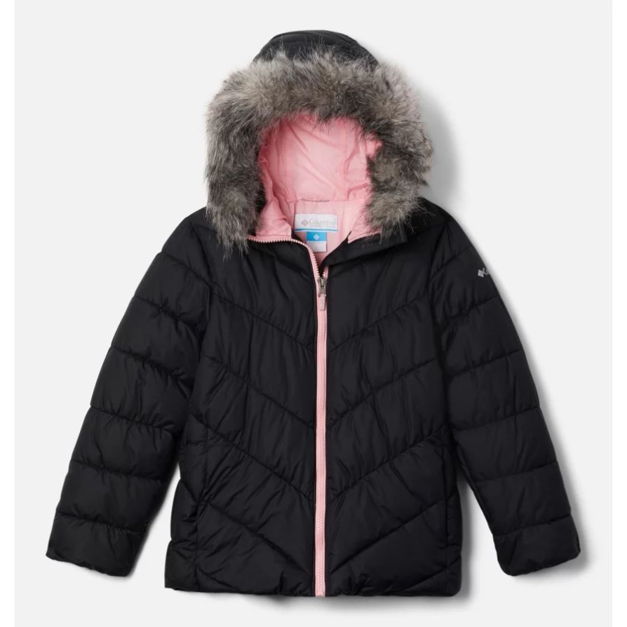 ז'קט שחור לילדות של קולומביה Arctic Blast