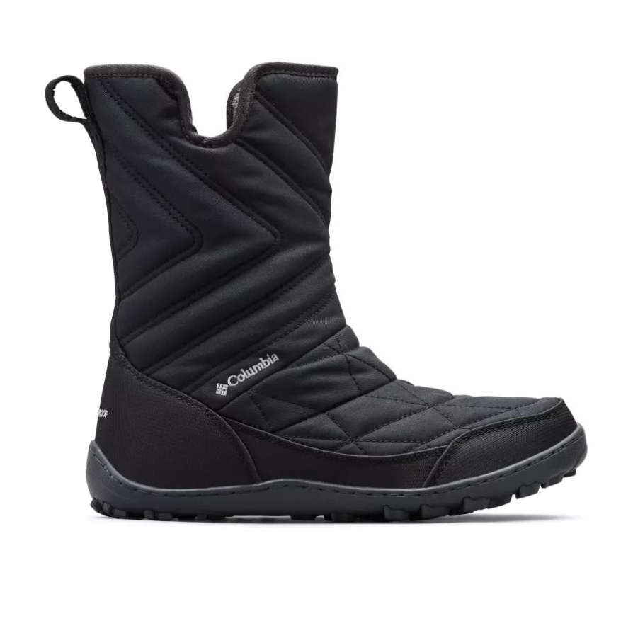מגף חורף עמיד למים של Columbia Black/steam Minx Slip Iii לנשים