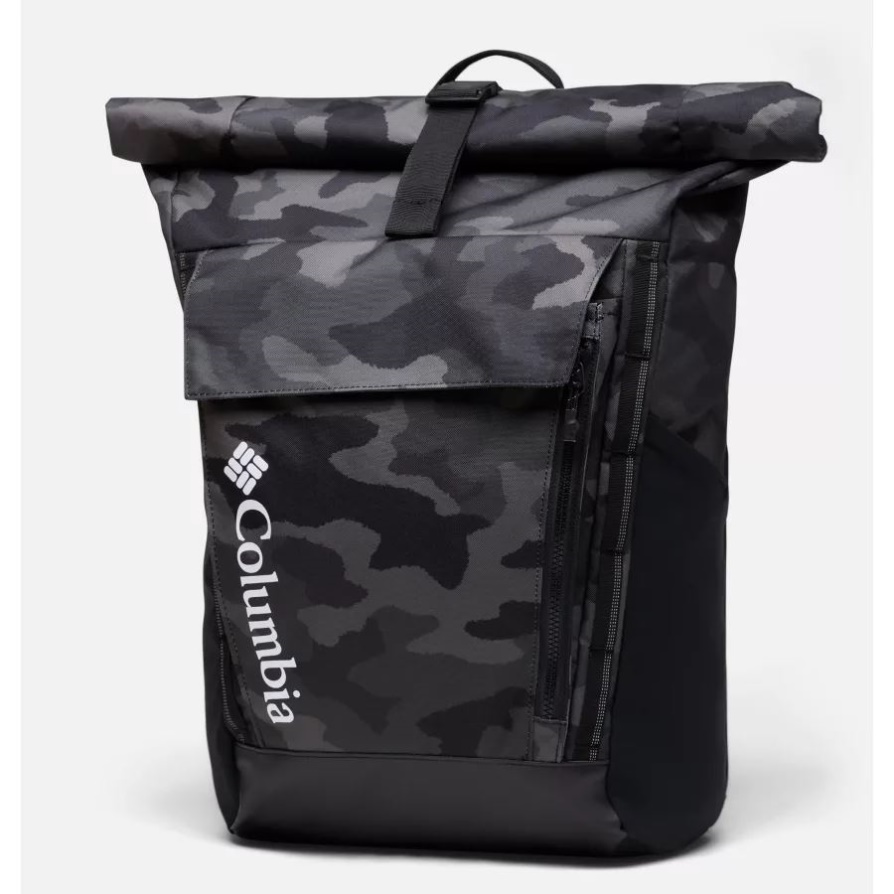 Columbia Black Trad Camo Unisex Convey Ii 27l תרמיל Rolltop
