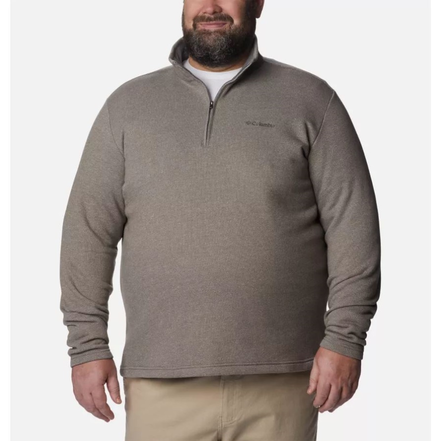 Columbia Boulder Heather Men's Great Hart Mountain Iii חצי רוכסן גדול