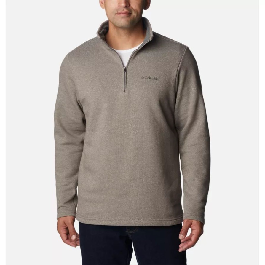Columbia Boulder Heather Men's Great Hart Mountain Iii חצי Zip
