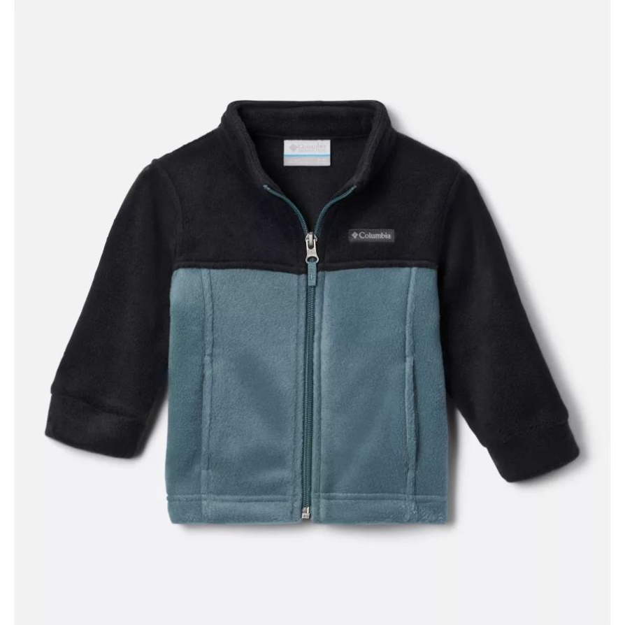 Columbia Boys' Infant Steens Mountain Ii מעיל פליס מתכת/שחור