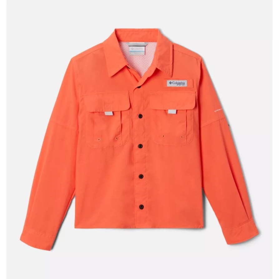 חולצת שרוולים ארוכים של Columbia Boys Pfg בהמה Skyler