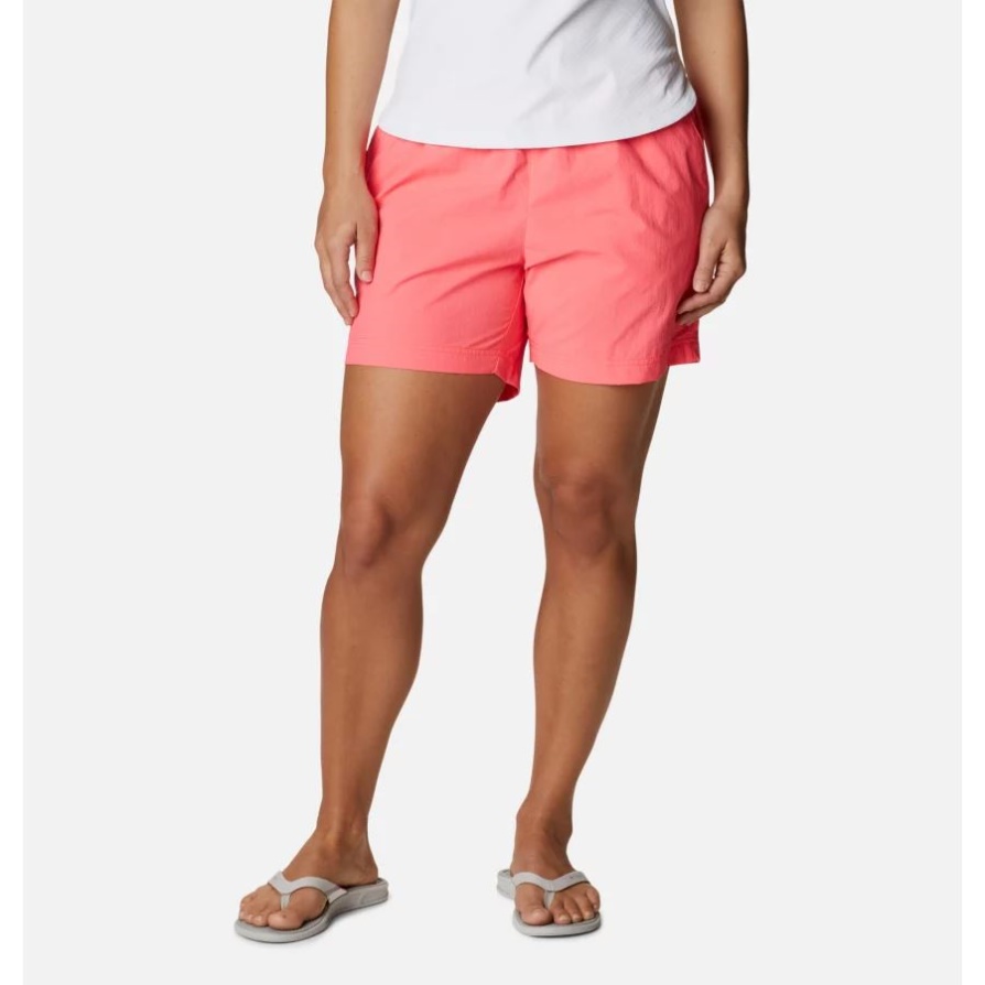 מכנסי מים קצרים של מותג Columbia Pfg לנשים ניאון זריחה