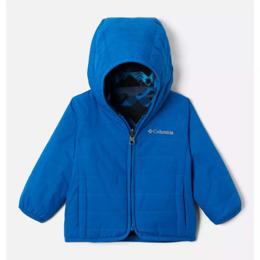 Columbia Bright Indigo/coll Navy Checkpoint Infant Double Trouble ז'קט הפיך