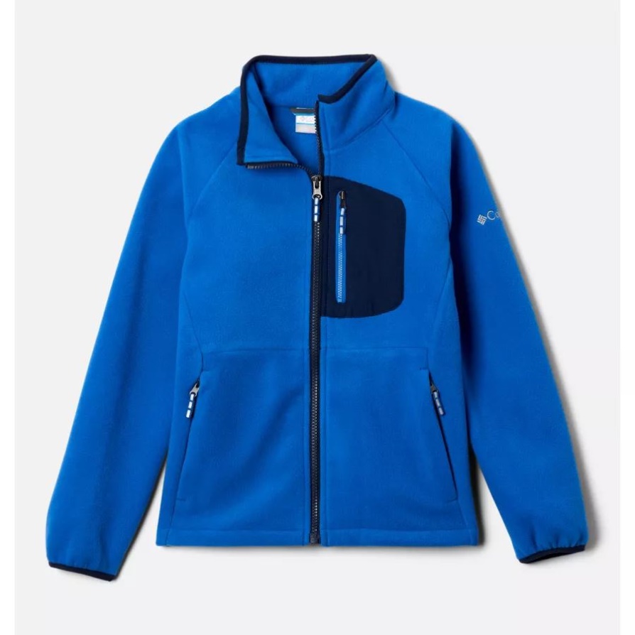 Columbia Bright Indigo/collegiate Navy Youth Fast Trek Iii מעיל צמר