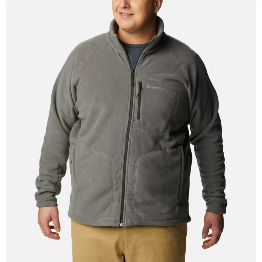 Columbia City Grey Men's Fast Trek Ii Full Zip Fleece גודל מורחב