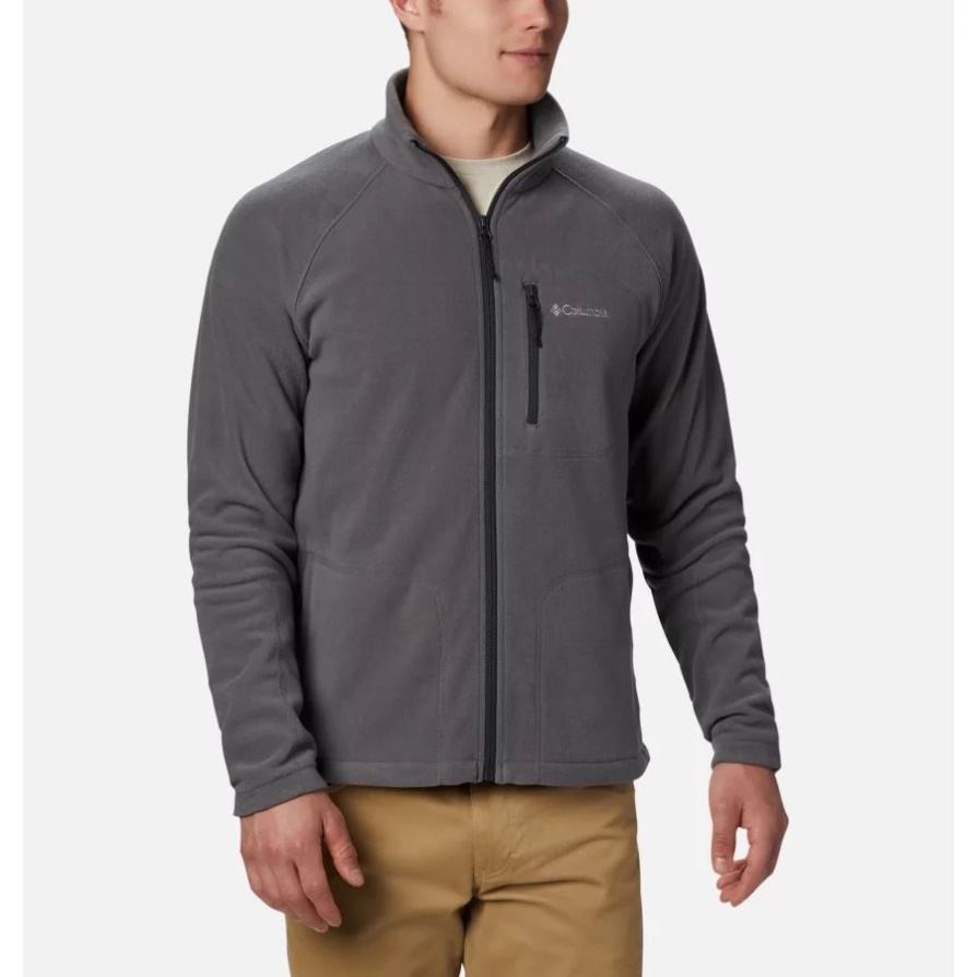 Columbia City Grey Men's Fast Trek Ii Full Zip פליס גבוה