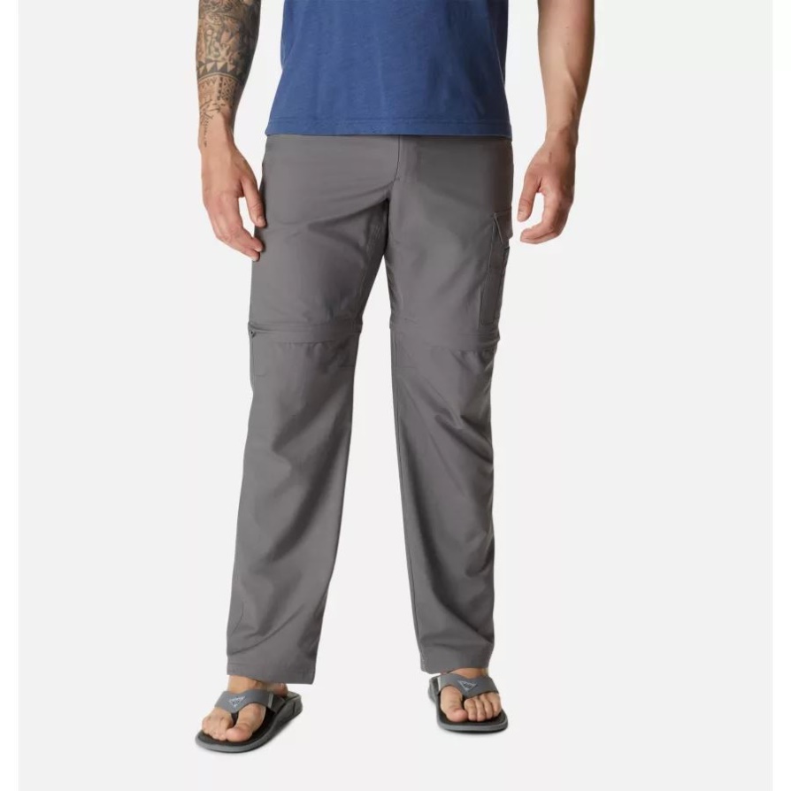 מכנסיים להמרה לגברים, Columbia City Grey Pfg Drift Guide