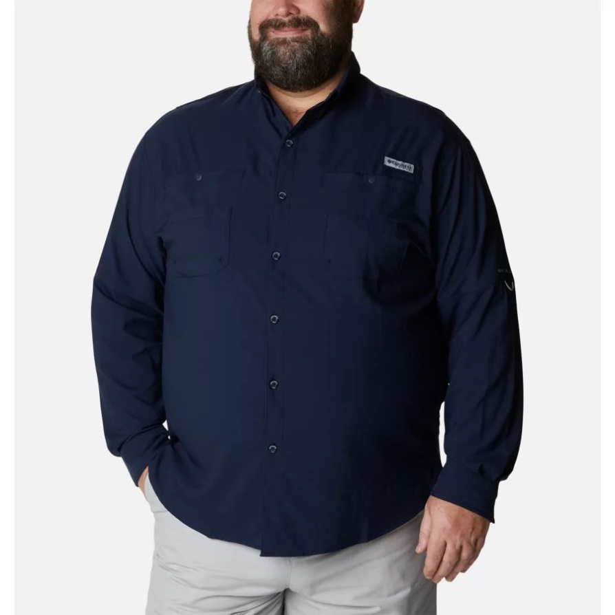 חולצת שרוולים ארוכים לגברים, Columbia Collegiate Marine Pfg Tamiami Ii