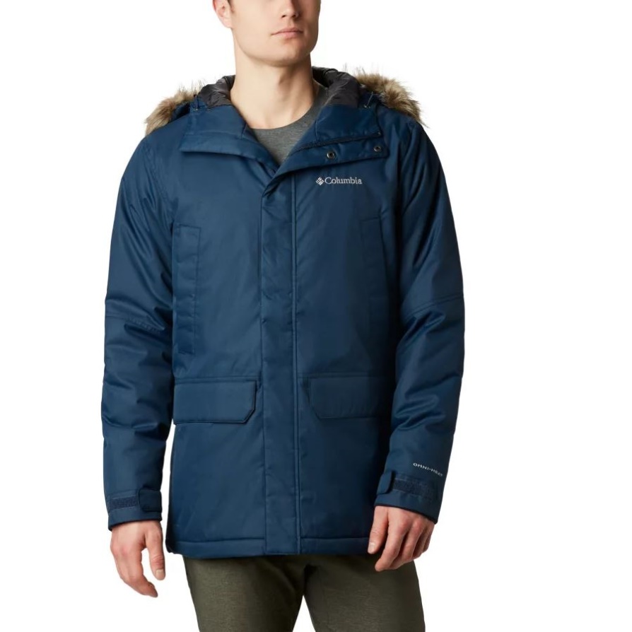 Columbia Collegiate Navy גברים Penns Creek Ii Parka