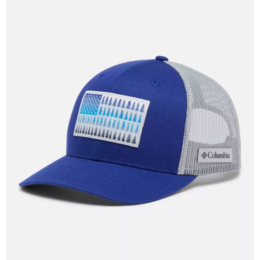 קולומביה דגל עץ קולומביה רשת Snapback כתר גבוה אפור כהה ספיר/סיררוס