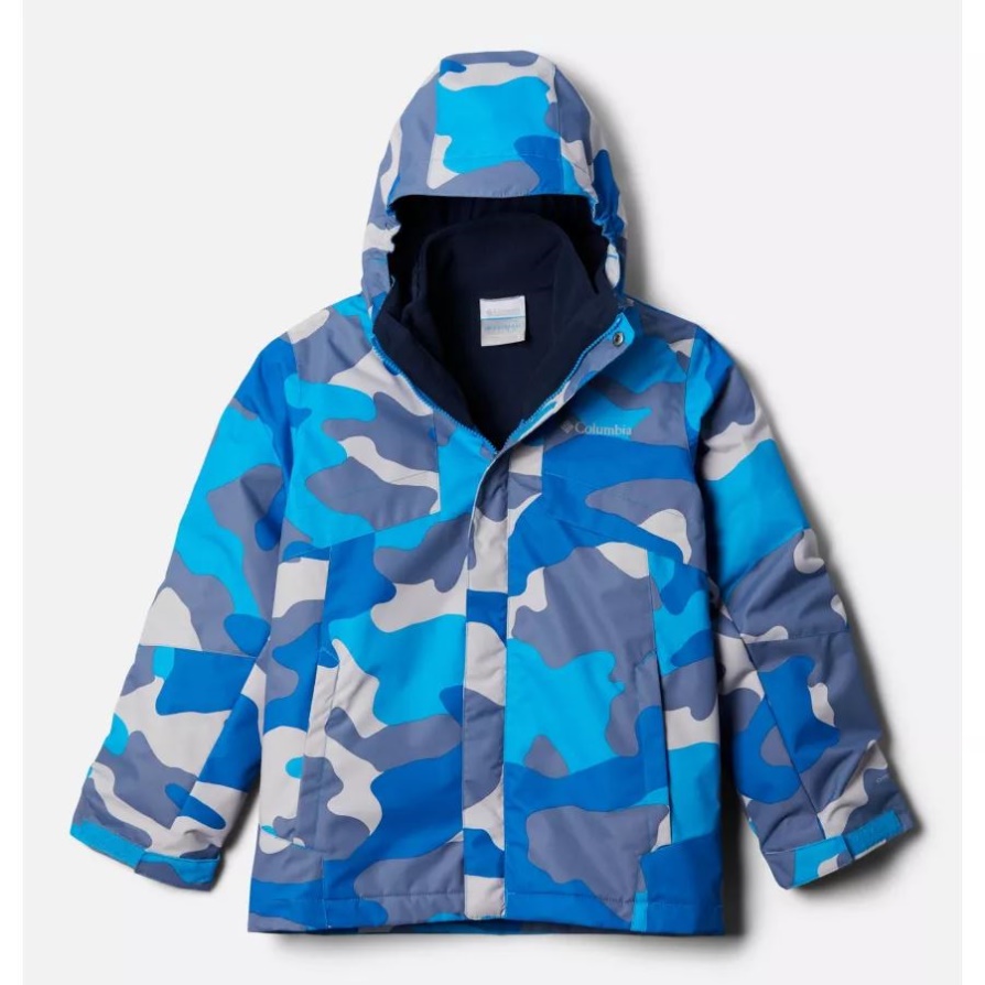 קולומביה מצפן כחול מוד Camo בנים Bugaboo Ii מעיל צמר חלופי