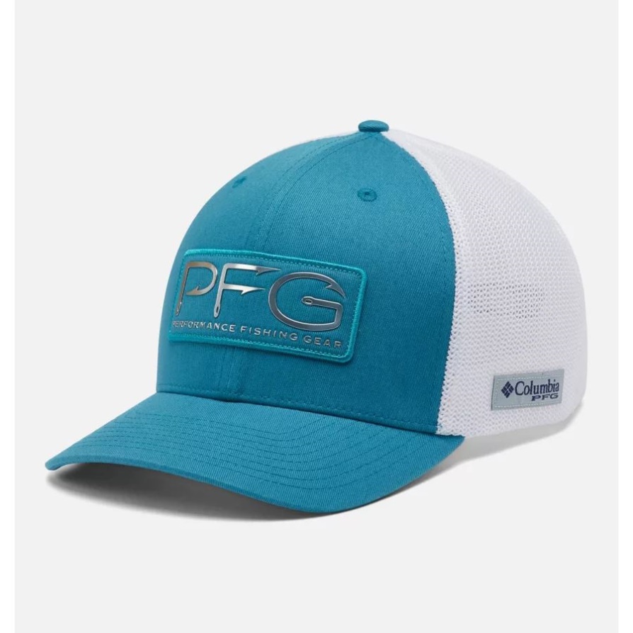Columbia Deep Marine/pfg וו תיקון Pfg Mesh כדור כובע Xxl