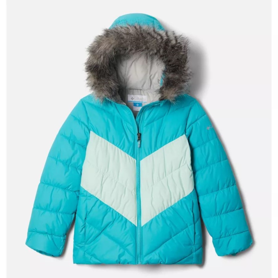 Columbia Girls' Arctic Blast מעיל סקי גייזר/קרח ים