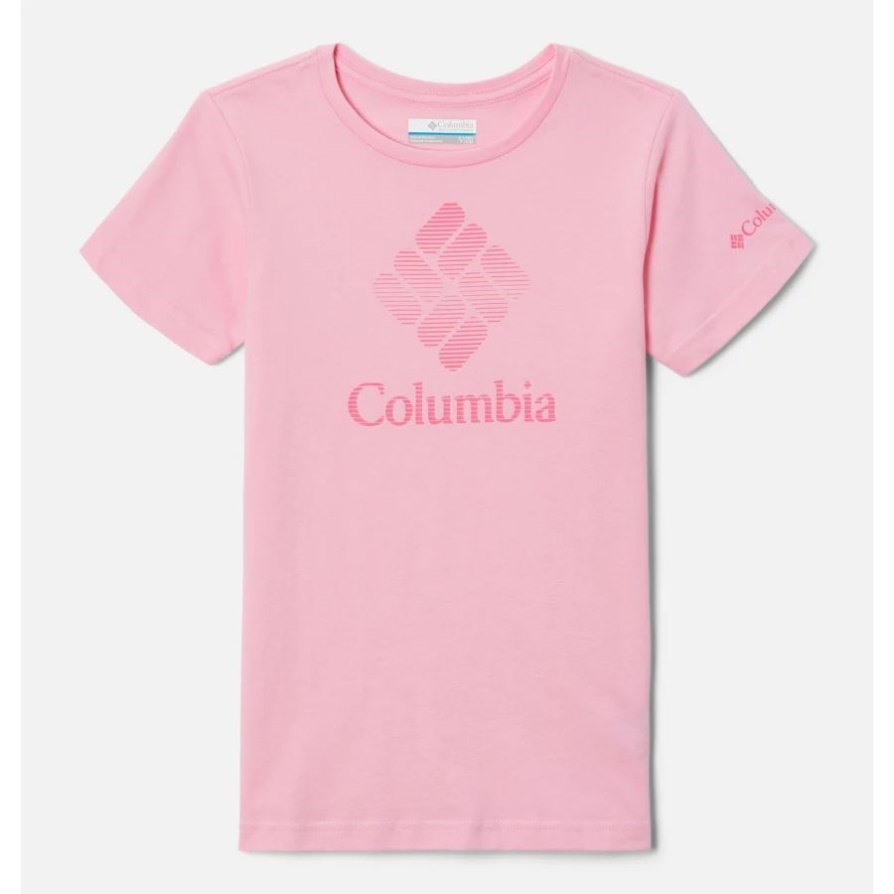 חולצת טריקו גרפית עם שרוולים קצרים ב-Columbia Girls' Mission Lake