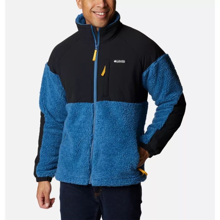 Columbia Impulse כחול/שחור גברים ברכס בליסטי צמר רוכסן מלא