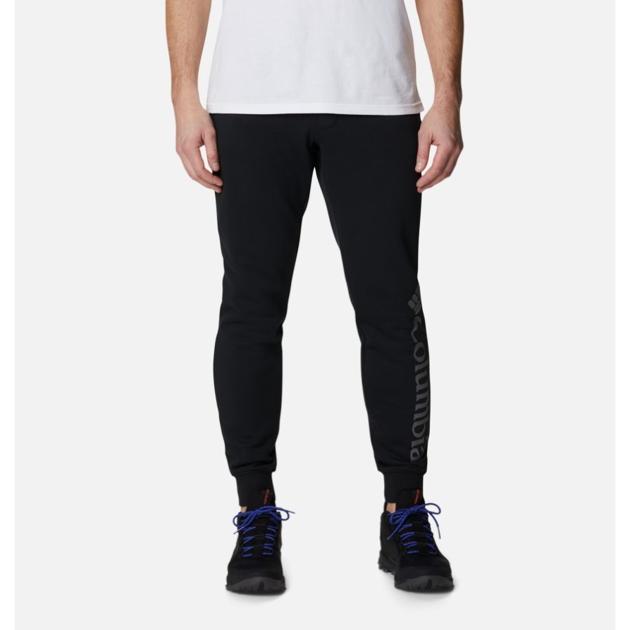 Columbia Men's Csc Logo Fleece Jogger Ii שחור/עיר אפור