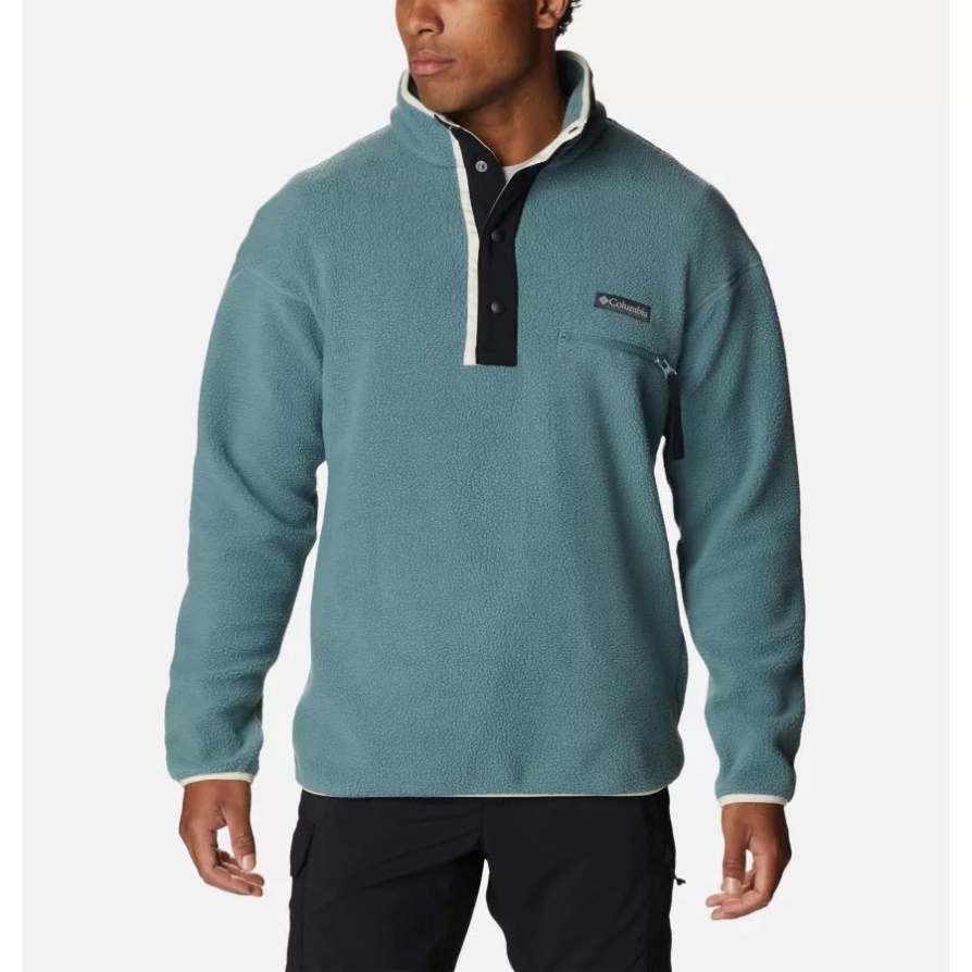 Columbia גברים Helvetia Streetwear פליסה מתכת/גיר