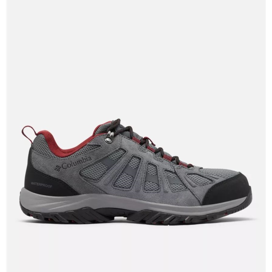 Columbia Men's Redmond Iii עמיד למים נעל פלדה אפור/שחור