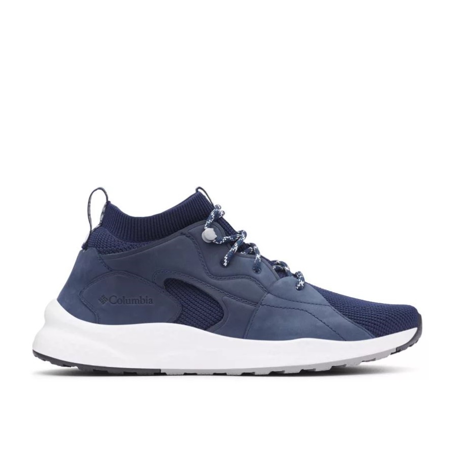 Columbia גברים Sh/ft Outdry נעלי אמצע קולג'י נייבי/לבן