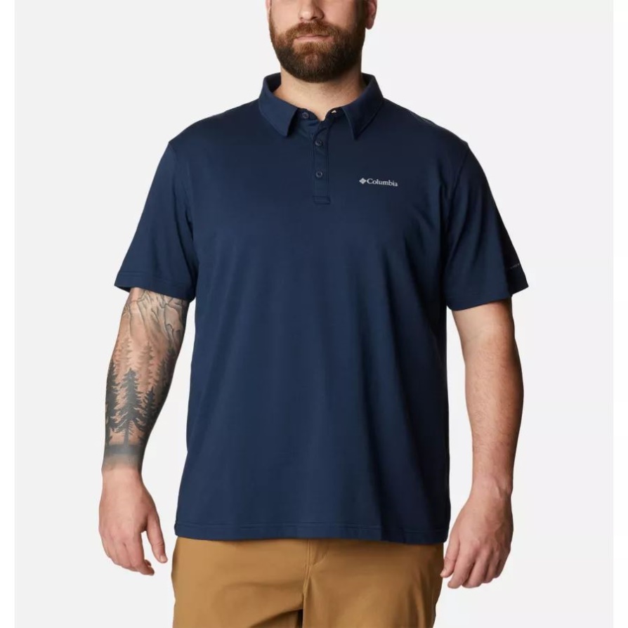 Columbia Men's Thistletown Hills Polo Big Collegiate Navy Heather