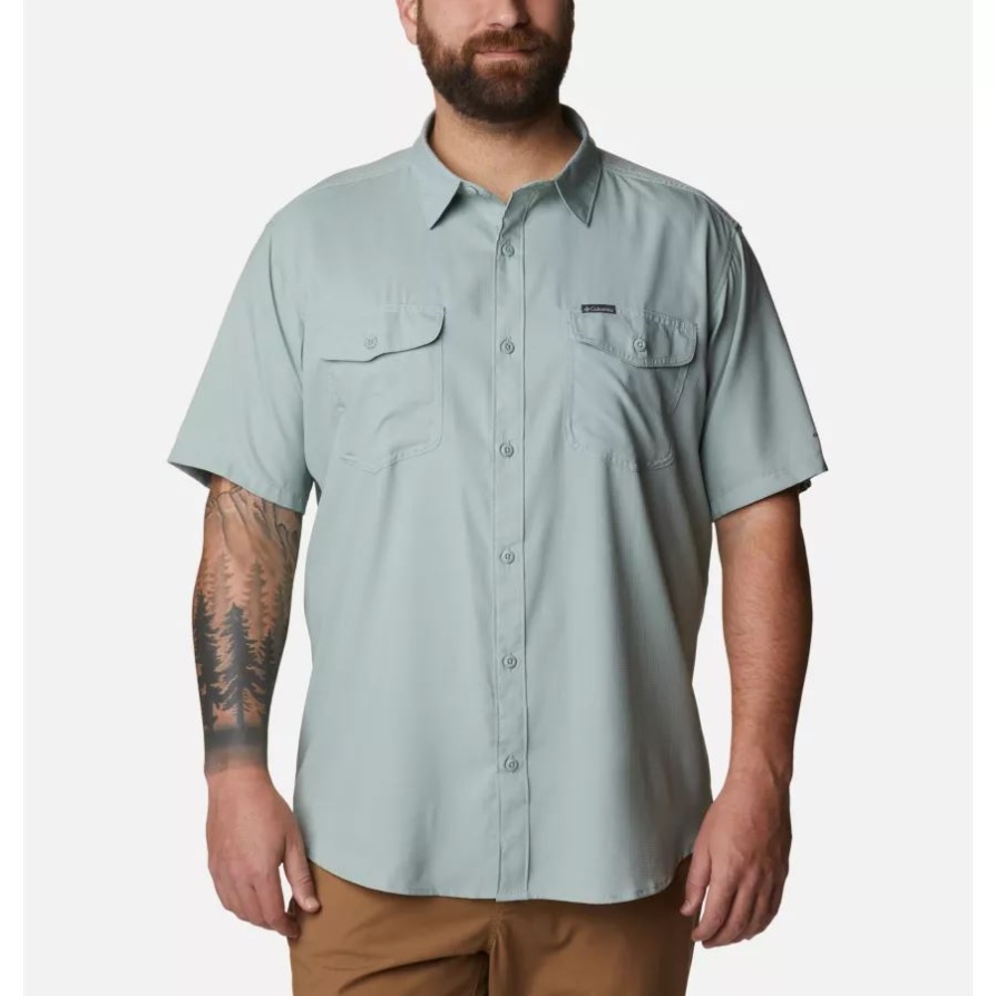 Columbia גברים Utilizer Ii חולצה מוצקה עם שרוולים קצרים ניאגרה גדולה
